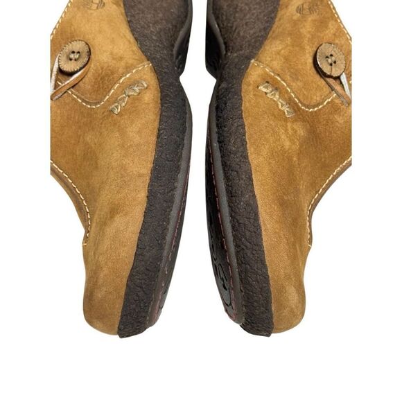 Timberland Comforia Womens 8 M Nubuck Leather Slip-on Comfort Mule Wedge Heel - Picture 3 of 13